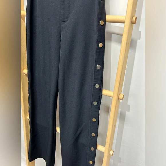 ROMEO AND JULIET COUTURE Black wide leg‎ snap side pants size M. - Picture 8 of 16